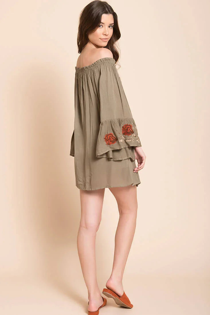 Aubree Loose Dress Olive