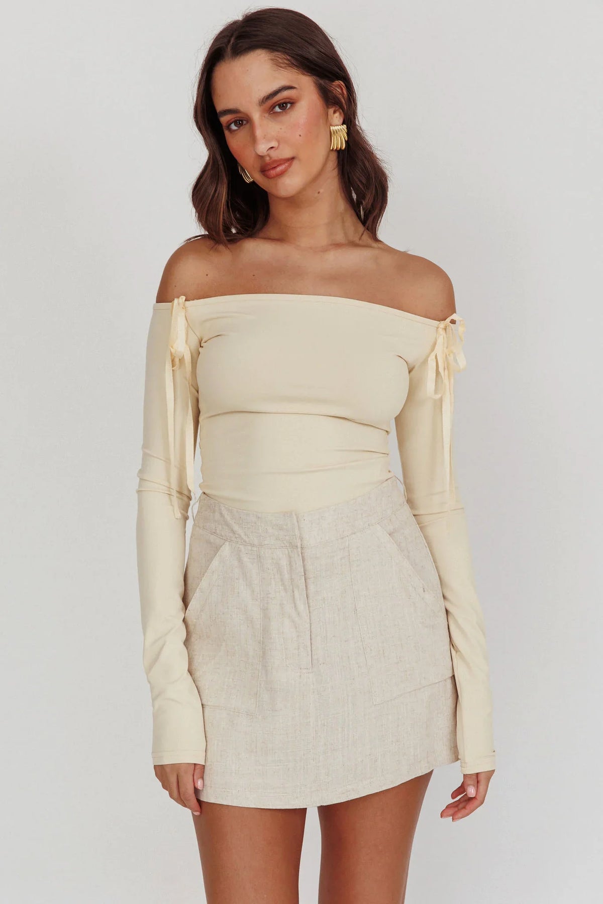 Euphoria Linen Skort Sand