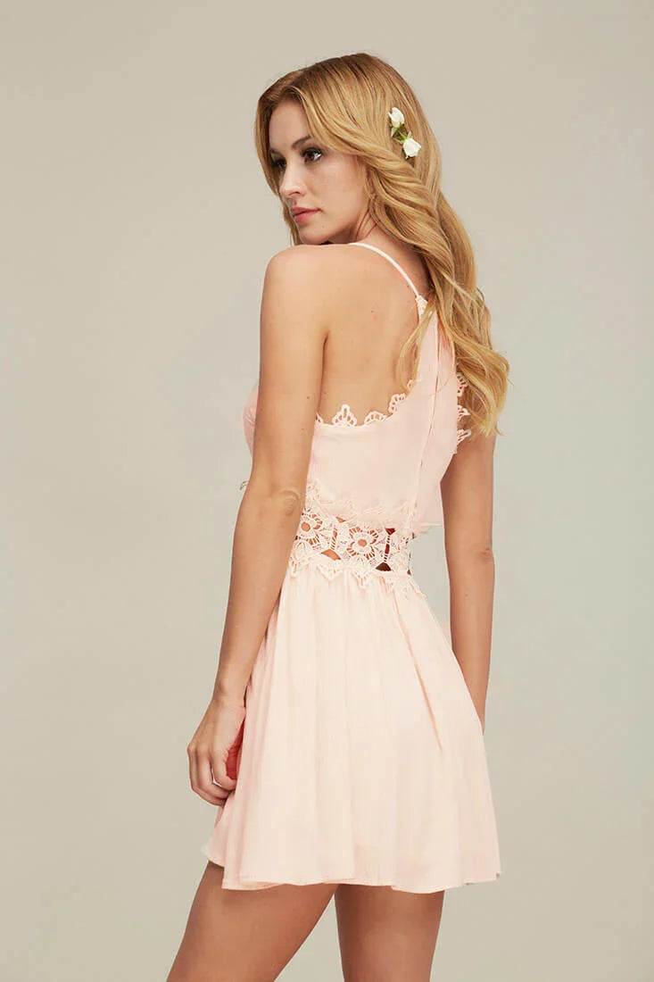 Dreamer Casual Mini Dress Pink