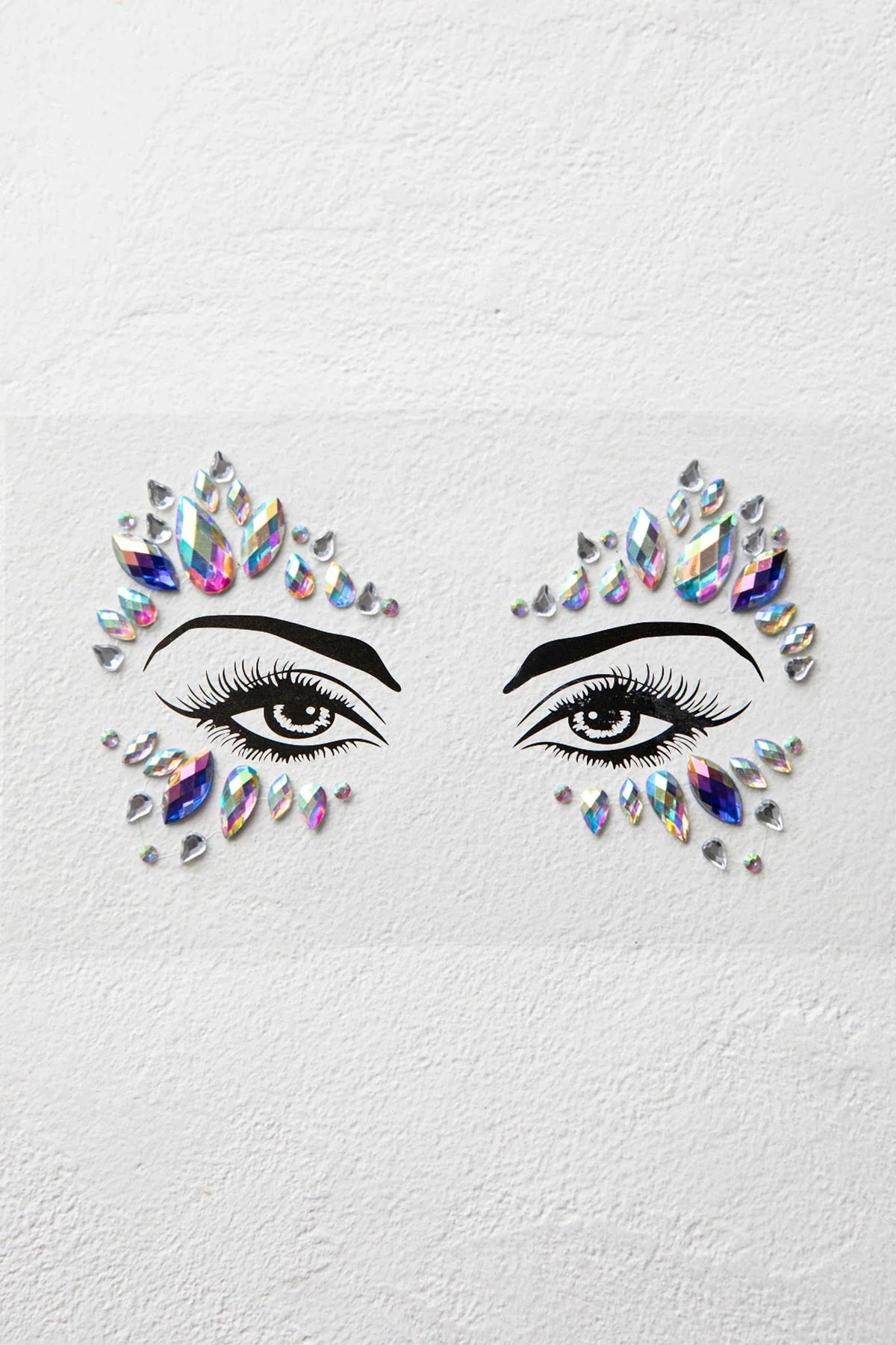 Electric Nights Face Jewels Multi B