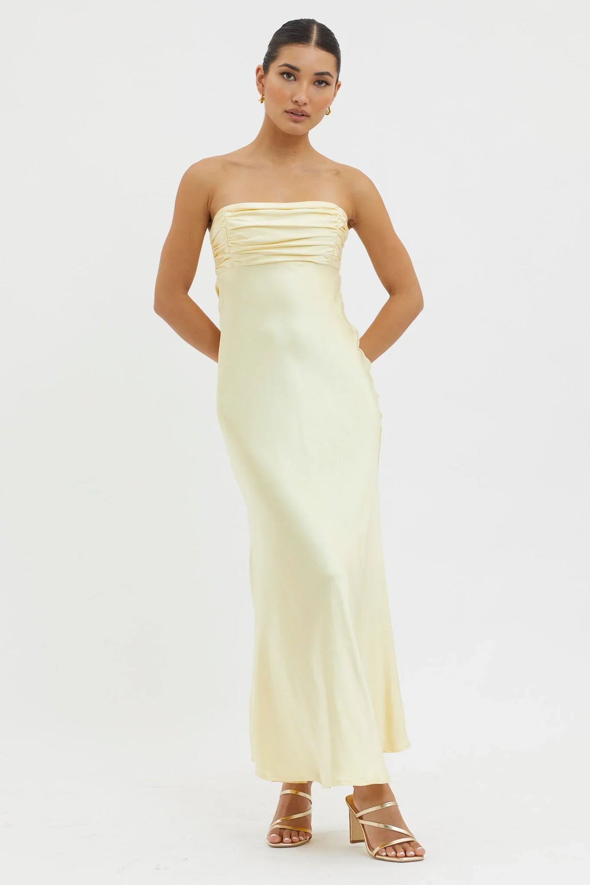 Moon Song Strapless Laced Back Dress Sun