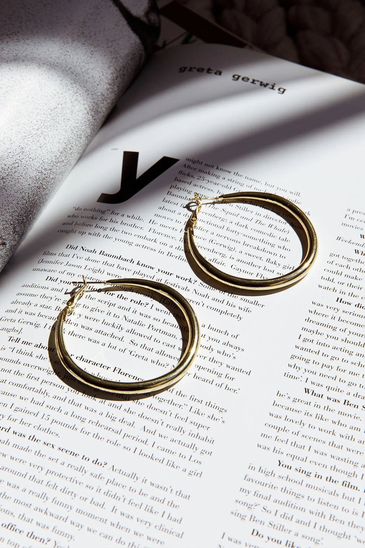 Hailey Large Hoop Earrings Gold