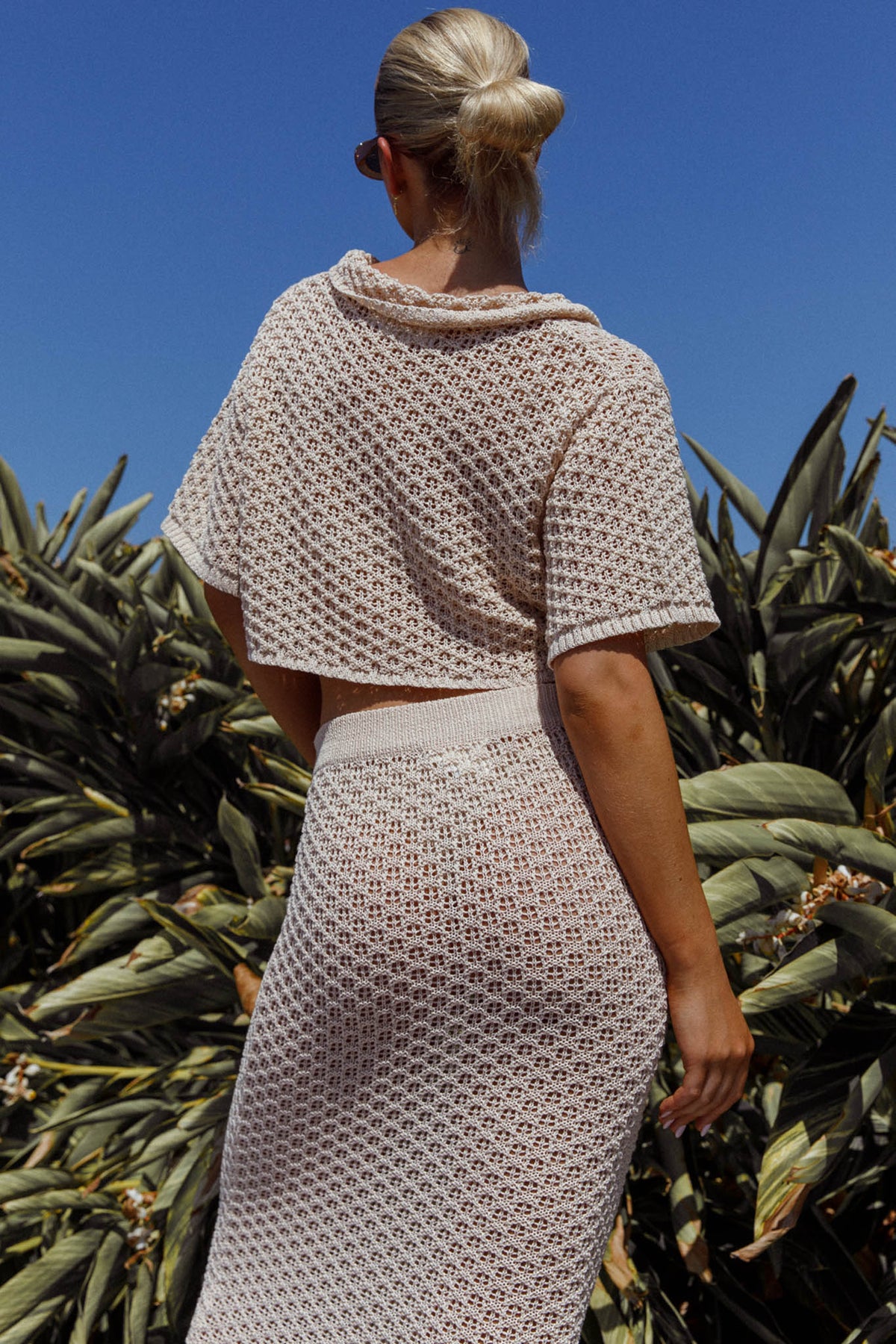 Summer Sunset Crochet Top Oat