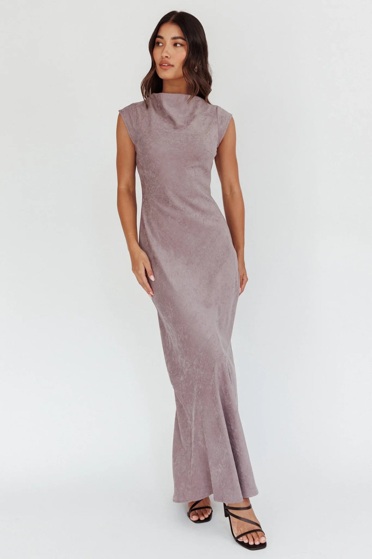 Maysa Cowl Back Maxi Dress Cloud