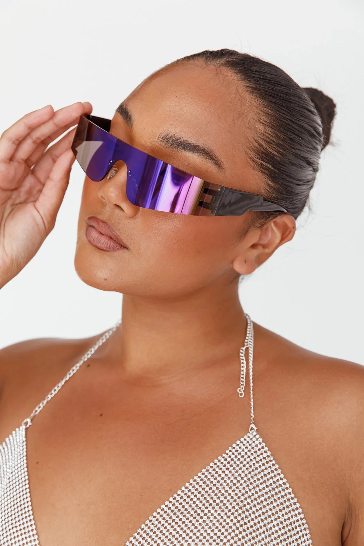 Riptide Oval Sunglasses Purple