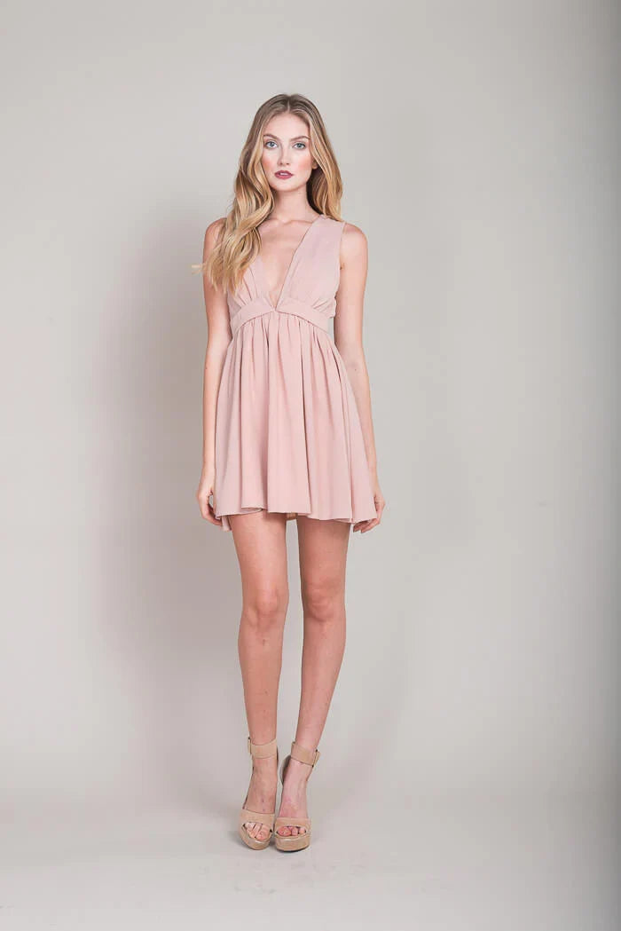 Laine Day Festival Dress Blush