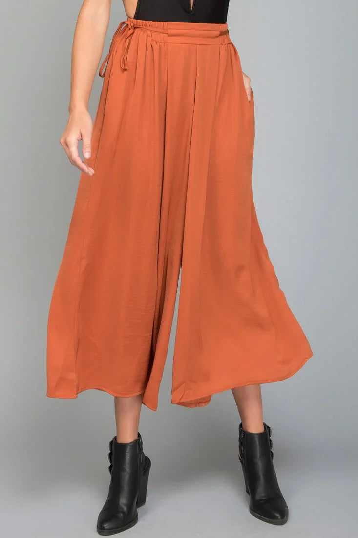 Lucy Loose Fit Wide Leg Pants Bronze