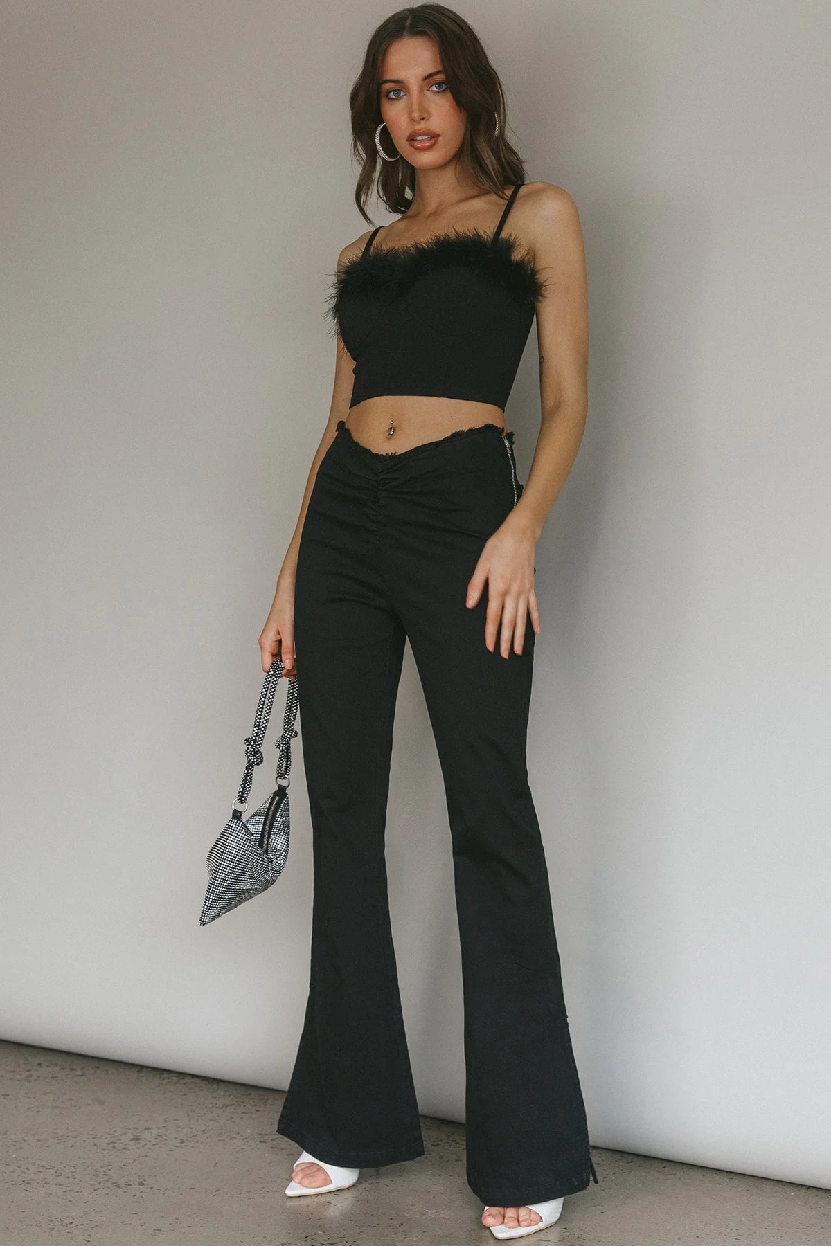 Mahla Flared Pants Black