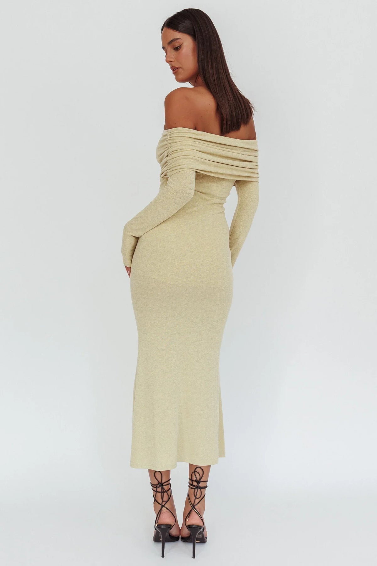 Juju Off-Shoulder Maxi Dress Sage