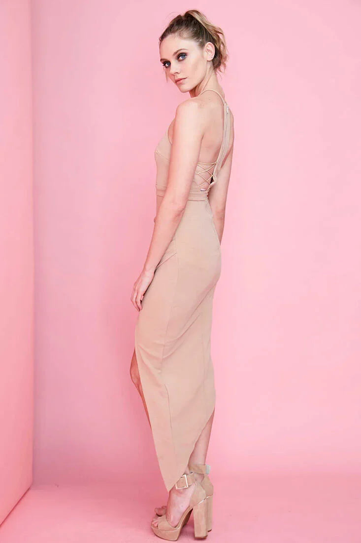 Spencer Midi Going Out Dress Mocha
