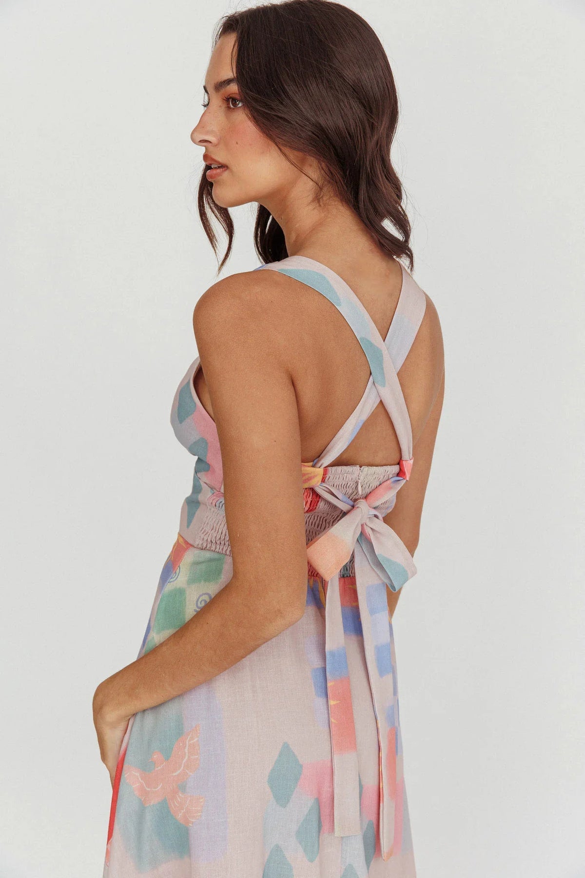 Sweethearts A-Line Print Maxi Dress Multi