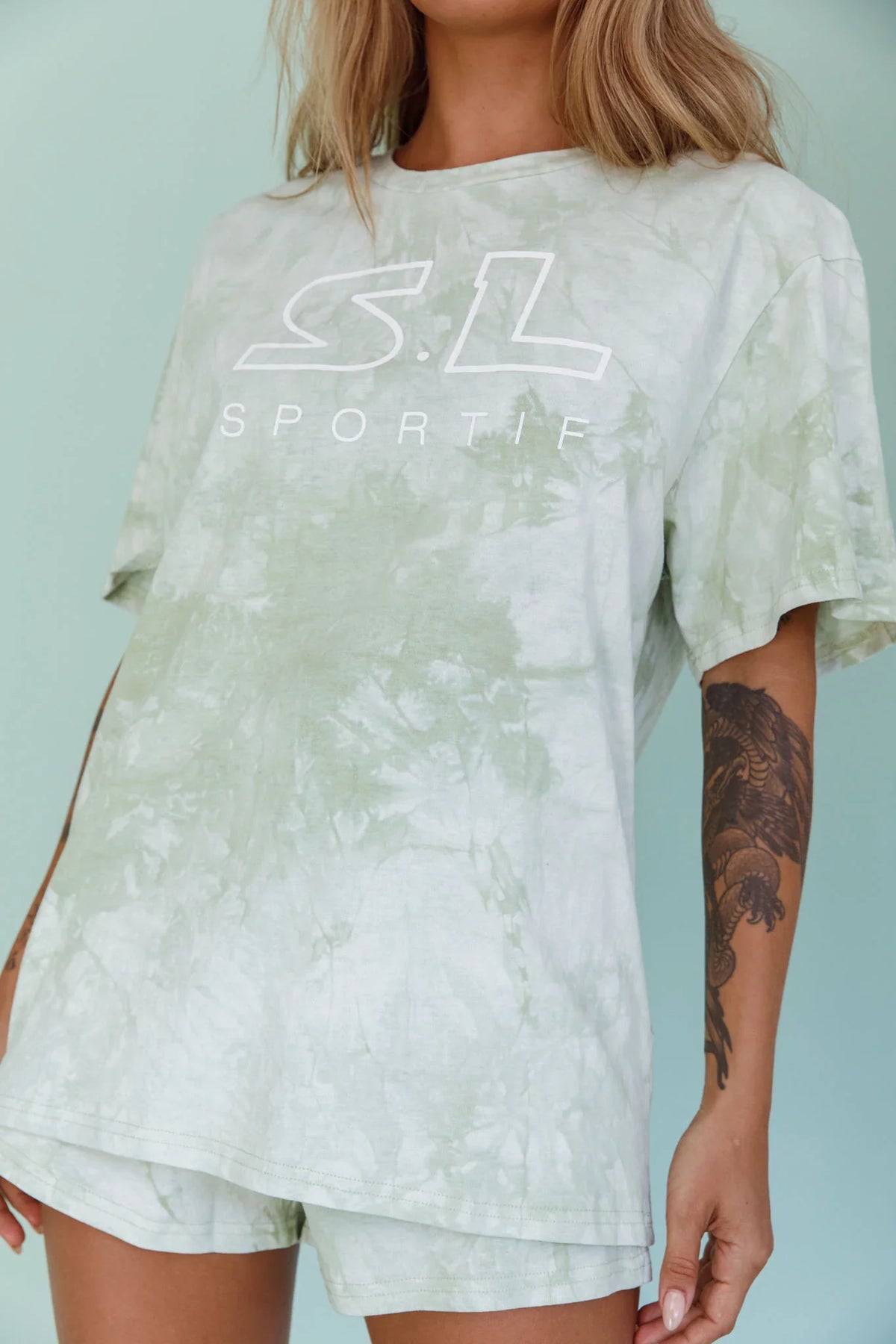 Cruise Control Tie Dye Shorts Green