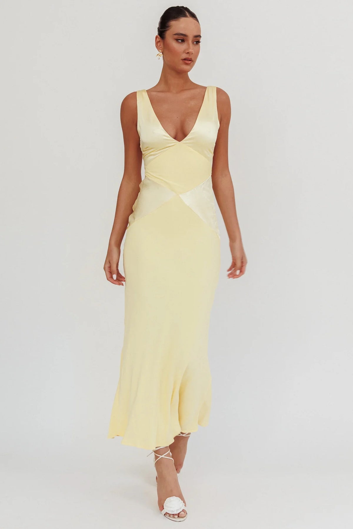 Soul Fire V-Neck Maxi Dress Butter