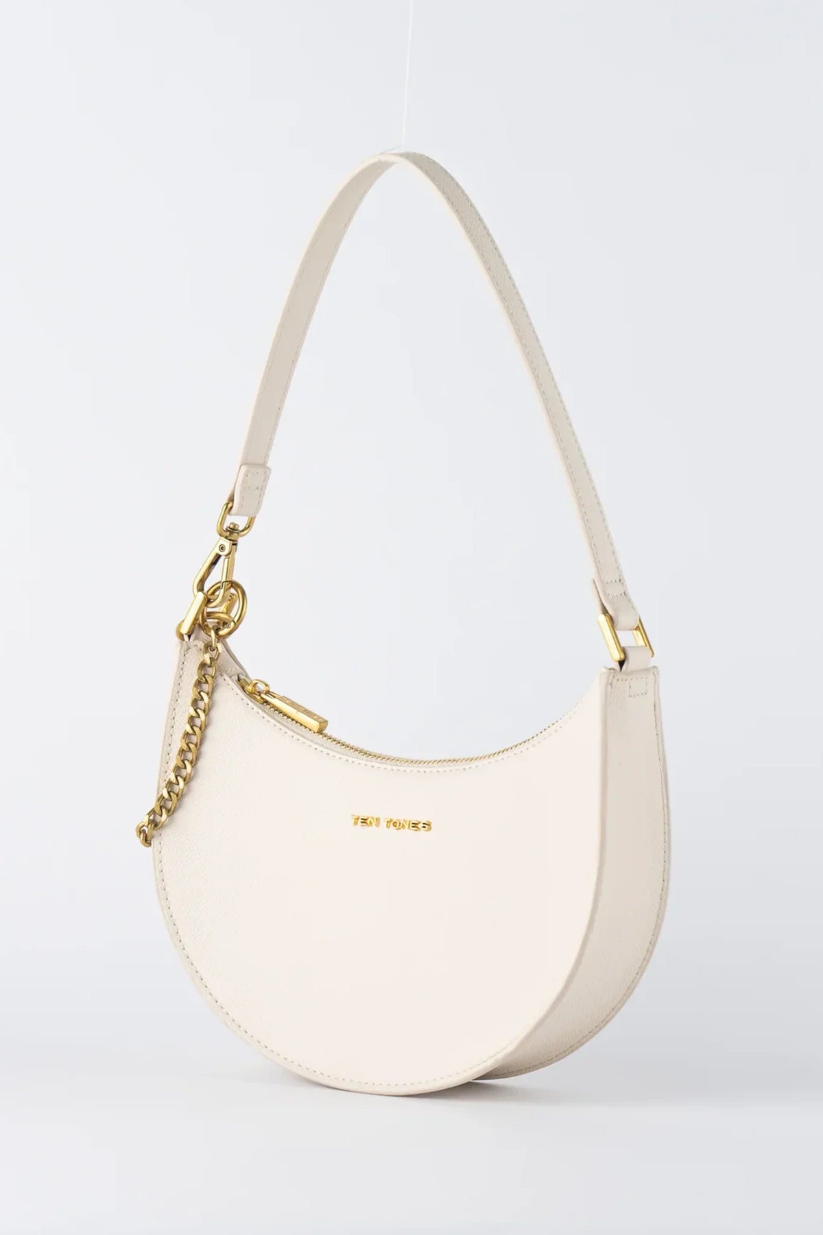 TEN TONES Grayson Moon Bag White