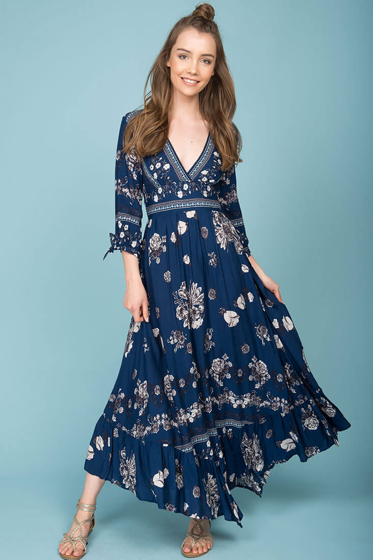Zaika Maxi Dress Navy