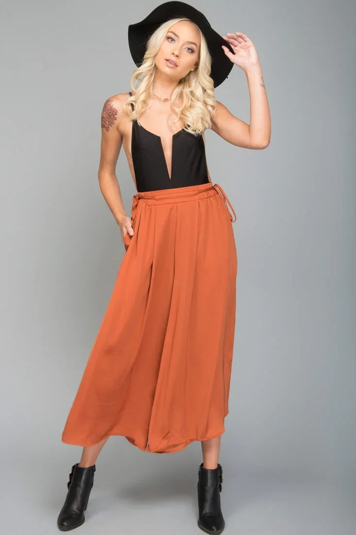 Lucy Loose Fit Wide Leg Pants Bronze