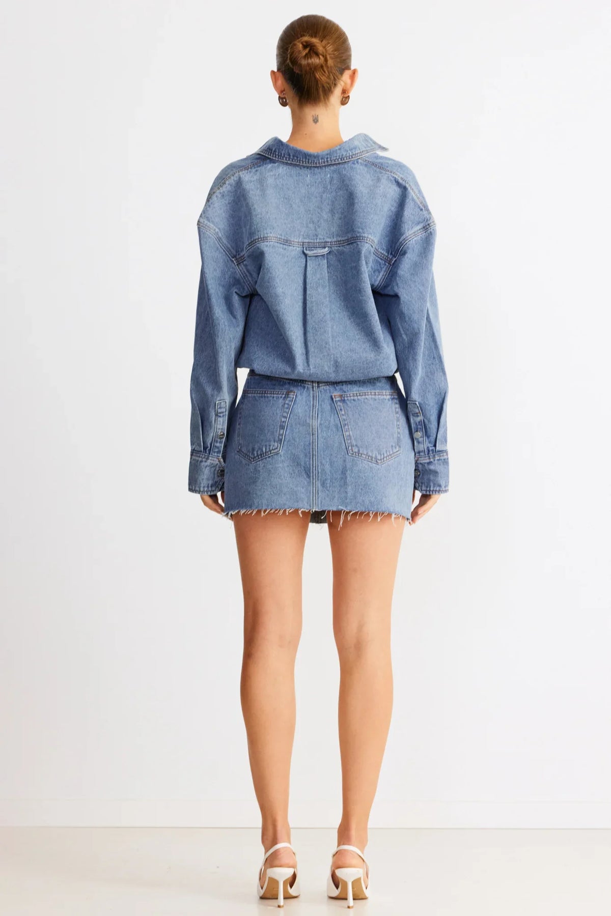 SNDYS Eve Denim Shirt Blue