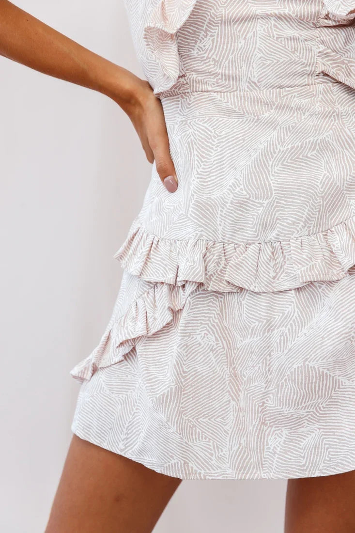 Shiloh Tie-Back Pinafore Dress Blush