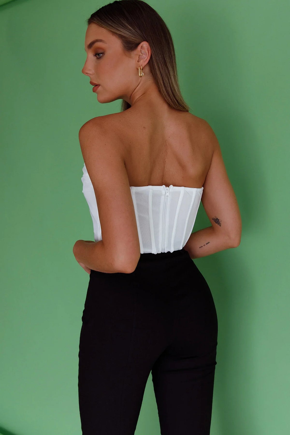 Vixen Corset Top White