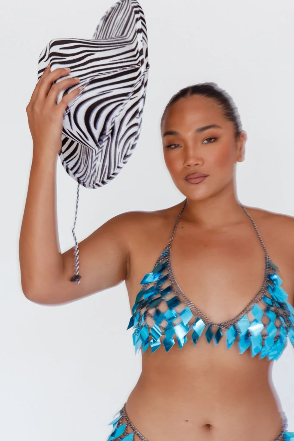 Zebra Print Cowboy Hat