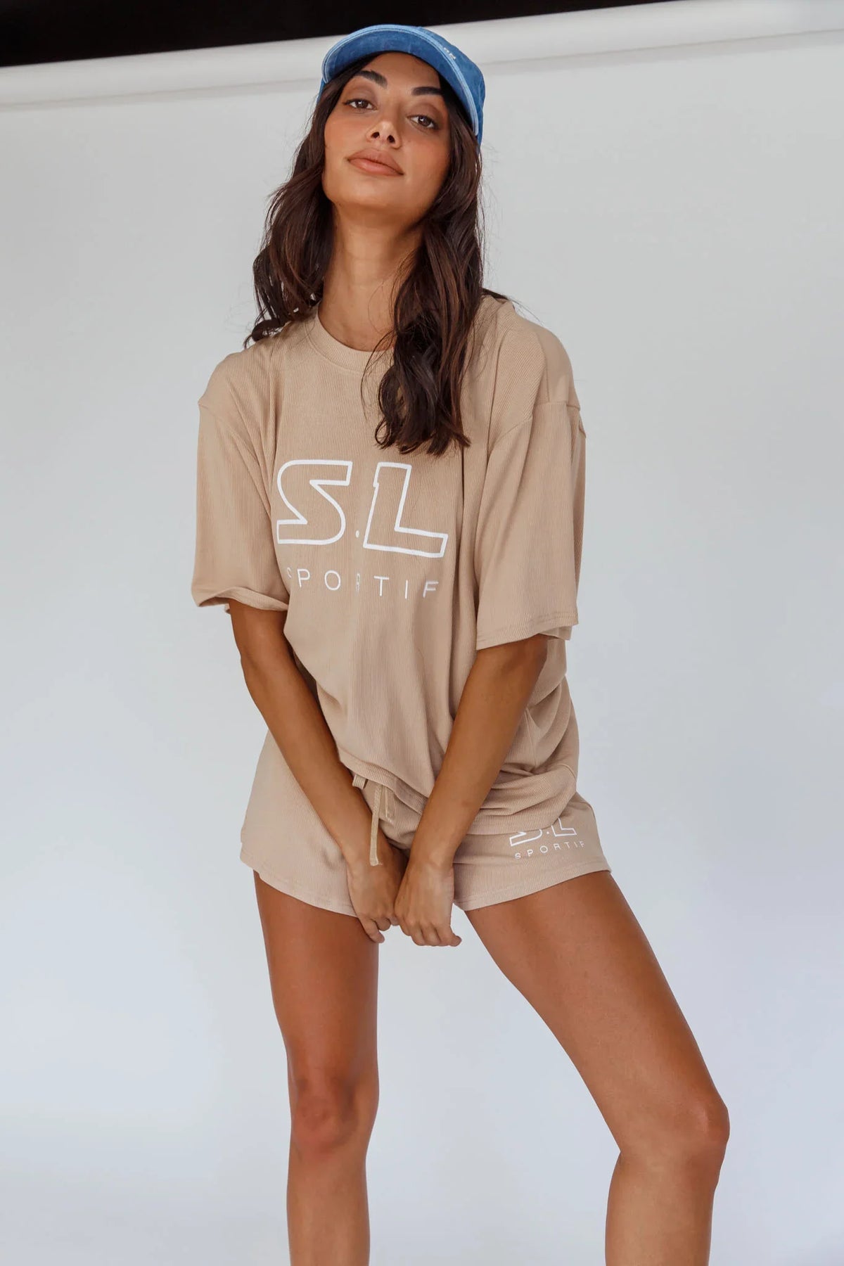 On Track SL Logo T-Shirt Camel