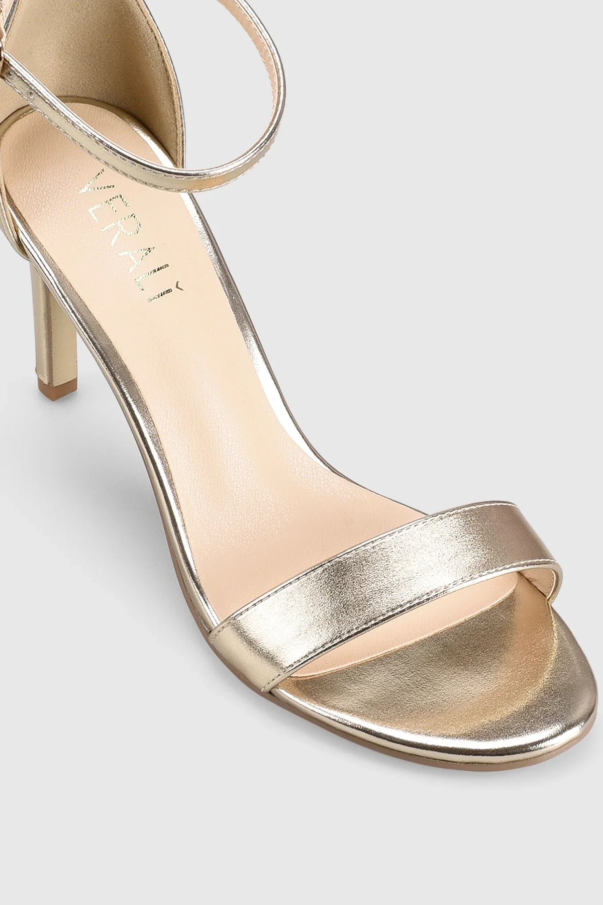 VERALi Mattie Strappy Heels Champagne Smooth