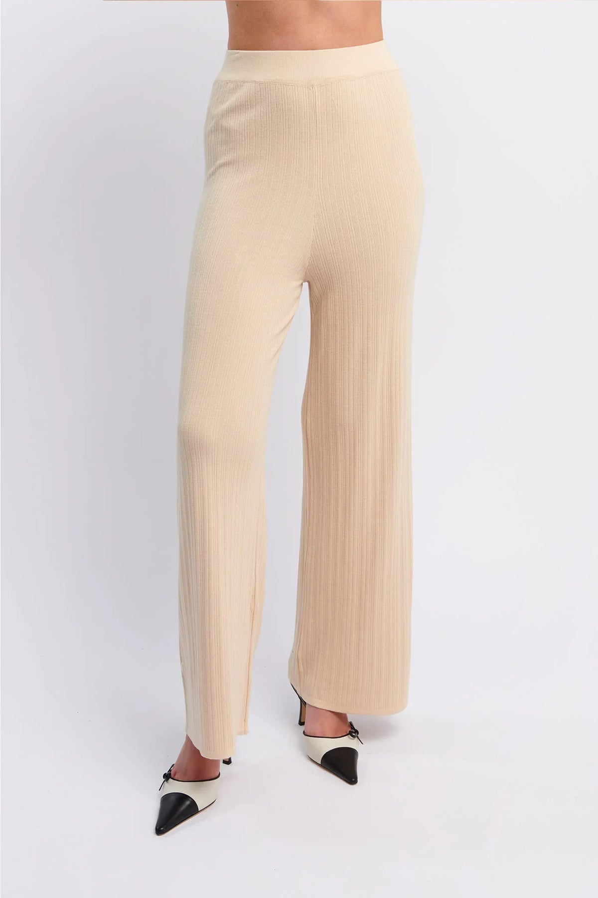 Rossana Long Knit Pants Oat