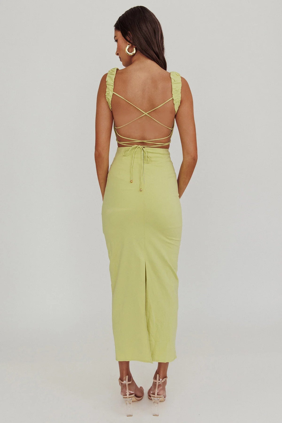 Dream Crush Lace-Up Back Maxi Dress