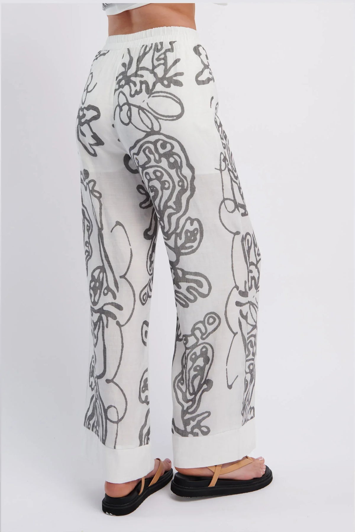 Oceania Long Pants Print White